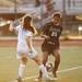 Huron freshman Chea Rael-Whitsitt controls the ball against a Skyline defender on Thursday, May 30. Daniel Brenner I AnnArbor.com
